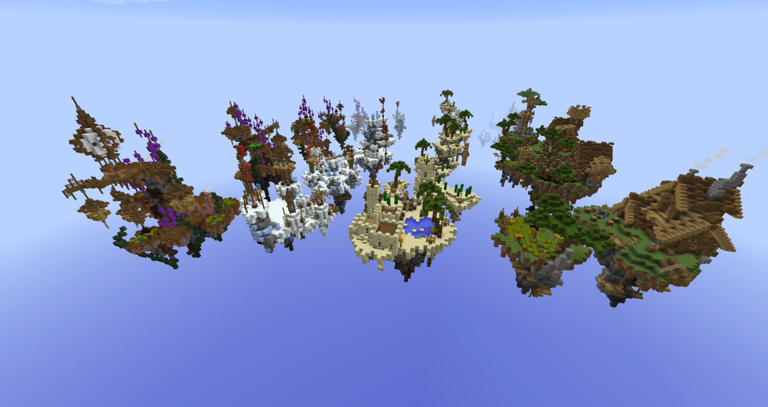 Skyblock islands Top quality by MrAniman2 for your Minecraft server.
