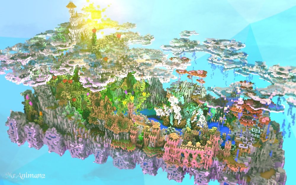 Sky spawn hub for Minecraft server