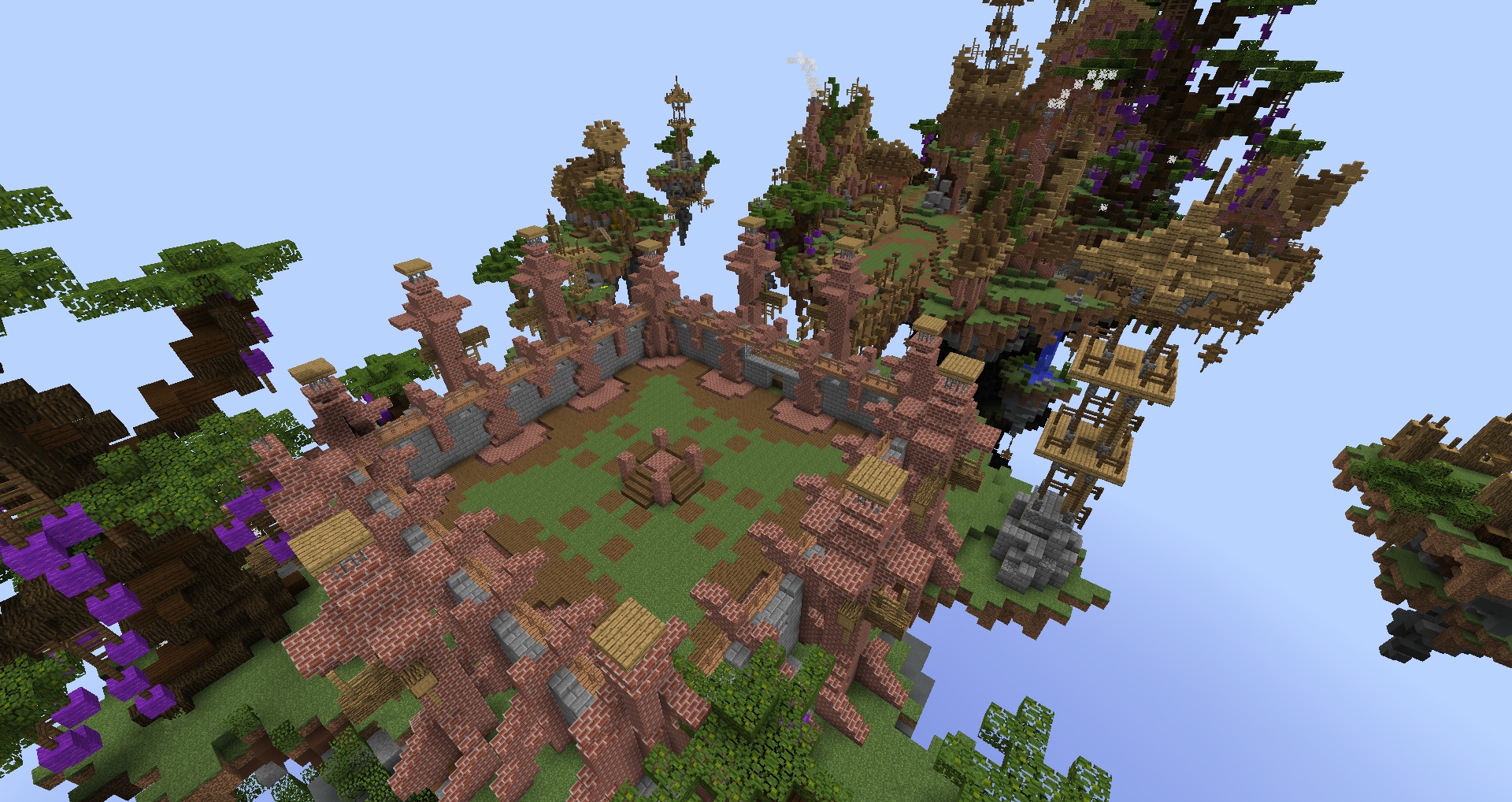 Beautiful SkyBlock spawn for java Minecraft server