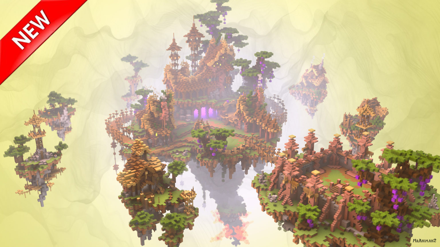 Beautiful SkyBlock Spawn For Java Minecraft Server   Render3NEW1 1536x864 